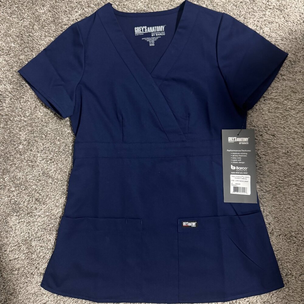 Greys Anatomy Scrub Top XXS